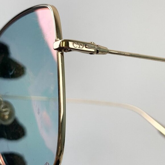NIB Dior Rose Gold Stellaire 000Te Metal Square Sunglasses - Picture 5 of 10